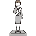 Woman Giving An Election Speech SVG Icon